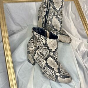 Snakeskin Ankle Boots